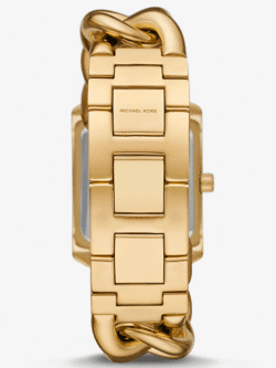 Montre Michael Kors Emery MK7300 dorée avec maillons XXL pour femme au Maroc.