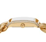 Montre Michael Kors Emery MK7300 dorée avec cristaux latéraux pour femme au Maroc.