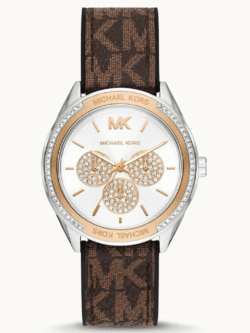 Montre Michael Kors Jessa MK7205 argenté/or rose avec cadran multifonction pour femme au Maroc.