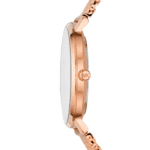 Montre Michael Kors Pyper MK4340 or rose profil boîtier fin couronne MK pour femme au Maroc.