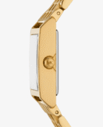 Profil boîtier carré doré Michael Kors Georgie MK4934