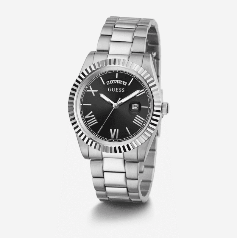 montre guess homme gw0265g1 connoisseur bracelet acier