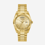 montre guess day date watch gw0265g2 watch gold tone vue de face