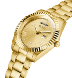 montre homme guess day date watch gw0265g2 doré cadran champagne