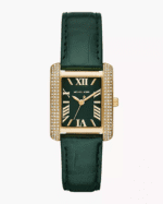 Montre Michael Kors Emery MK4697 boîtier doré cristaux cadran vert