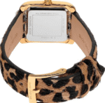 Boucle ardillon dorée Michael Kors bracelet léopard montre MK7387