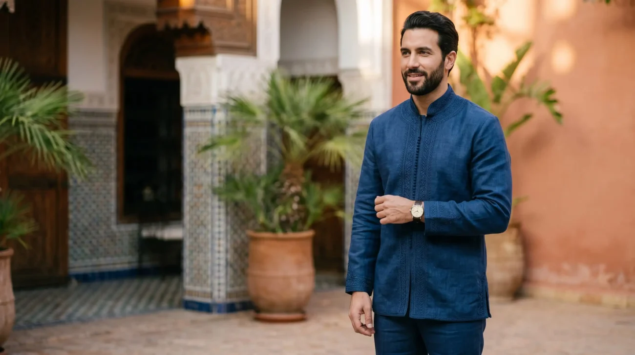 Quelle montre porter avec un costume ou un jabador au Maroc ? Montre raffinée portée avec un jabador marocain