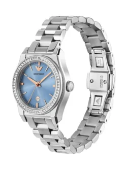 emporio armani ar11593 cadran bleu glacier detail femme au maroc