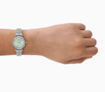 emporio armani ar11667 vert acier portée poignet pour femme au maroc