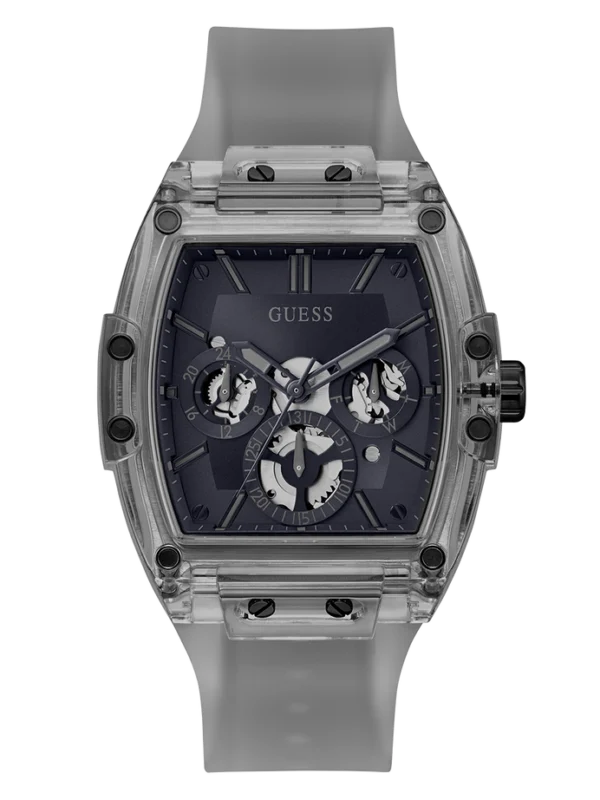 guess gw0203g9 phoenix montre homme grise multifonction face