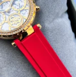 guess gw0484l1 solstice bracelet silicone rouge detail femme au maroc