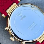 guess gw0484l1 solstice dos boitier acier dore femme au maroc