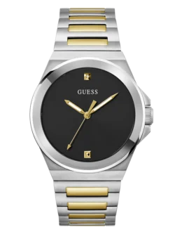 guess gw0833g3 cadran noir acier 2tone pour homme au maroc