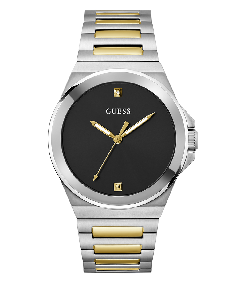 guess-gw0833g3-vinyl-homme-cadran-noir-acier-2tone-face guess gw0833g3 cadran noir acier 2tone pour homme au maroc