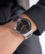 guess gw0833g3 montre portée cadran noir acier 2tone pour homme au maroc