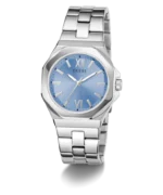 guess gw0873l1 montre femme detail cadran bleu clair