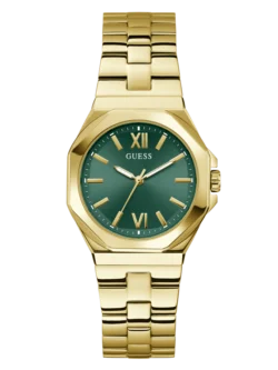 guess gw0873l2 cadran vert doré pour femme au maroc