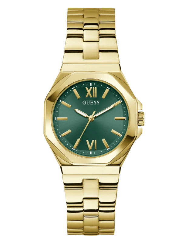 guess gw0873l2 cadran vert doré pour femme au maroc
