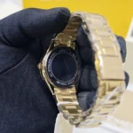 michael kors mk4737 montre femme bracelet acier dore dos detail