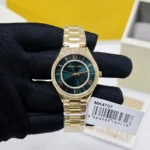 michael kors mk4737 montre femme mini lauryn detail cadran vert