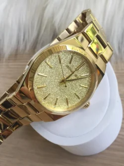 michael kors mk6623 cadran doré détail scintillant pour femme au maroc