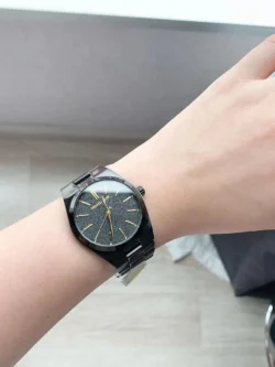 michael kors mk6625 montre portée cadran noir pour femme au maroc