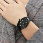 michael kors mk6625 cadran noir détail cristal pour femme au maroc