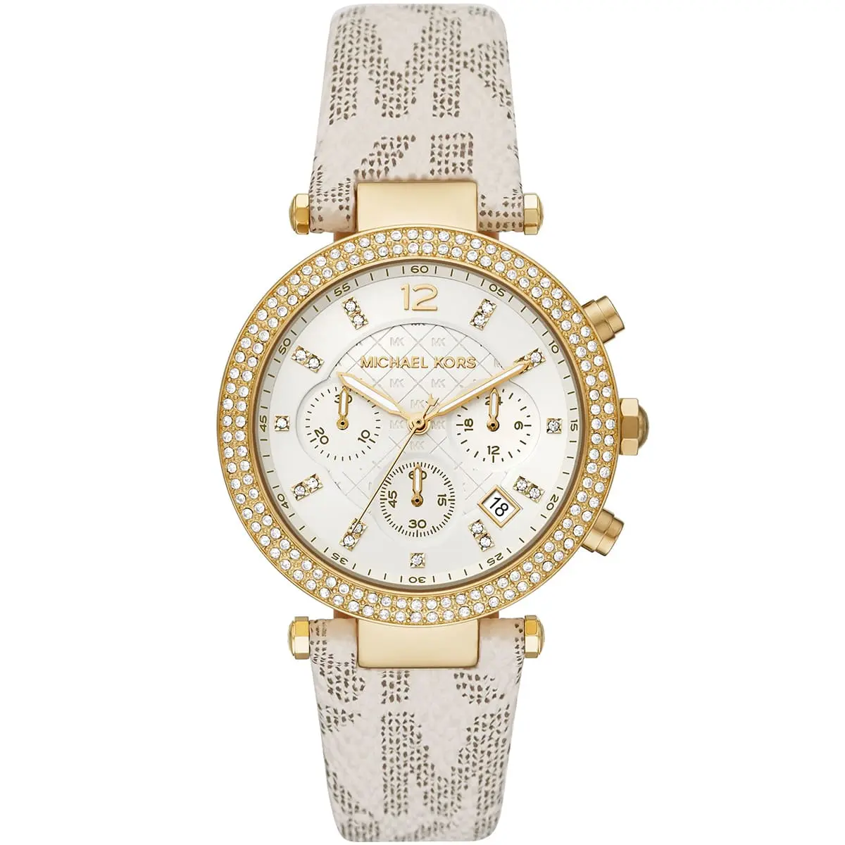 michael-kors-mk6916-montre-femme-cadran-blanc-bracelet-beige-face michael kors mk6916 montre femme cadran blanc bracelet beige face