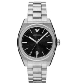 emporio armani ar11622 federico noir acier face pour homme au maroc