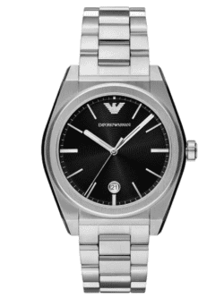 emporio armani ar11622 federico noir acier face pour homme au maroc