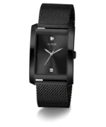 Montre GUESS GW0898G3 noir cadran rectangulaire minimaliste pour homme