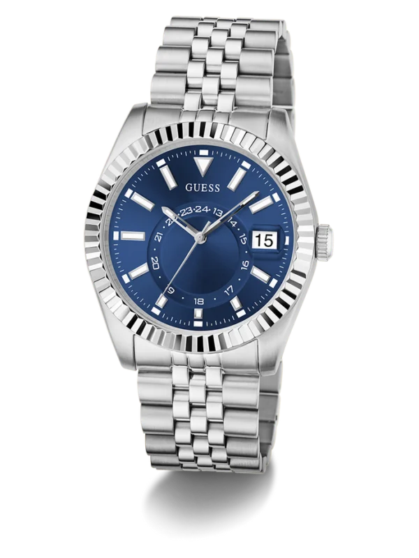 montre guess gw0977g1 bleu acier profil pour homme au maroc