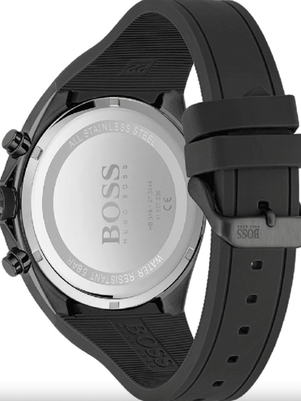 Montre Hugo Boss 1513859 noir avec boîtier en acier pour homme au Maroc.