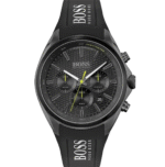 Montre Hugo Boss 1513859 noir avec cadran texturé pour homme au Maroc.