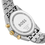 Montre Hugo Boss 1514247 bicolore dos du boîtier étanche 5 BAR pour homme au Maroc.