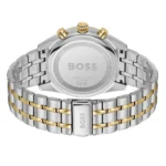 Montre Hugo Boss 1514247 bicolore acier inoxydable avec fermoir déployant pour homme au Maroc.