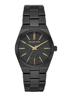montre michael kors mk6625 cadran noir acier noir pour femme au maroc