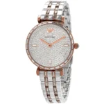 emporio armani ar11293 montre femme detail cadran pave cristaux