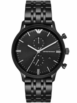 emporio armani ar1934 montre homme chronographe noir face