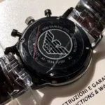 emporio armani ar1934 montre homme dos boitier detail