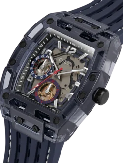 Cadran skeleton multifonction de la montre homme GUESS GW0499G1