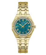 Montre femme GUESS GW0770L2 Desire dorée avec cadran vert nacré