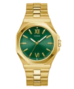 Montre GUESS GW0849G2 Emperor à cadran vert et bracelet acier doré