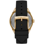 Bracelet silicone noir de la montre Michael Kors Jessa MK6944