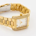 Cadran blanc de la Michael Kors MK4640 Emery avec chiffres romains dorés
