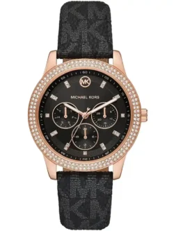 michael kors noir mk6968 montre femme cadran noir cristaux face