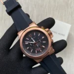 michael kors mk8184 montre homme cadran noir or rose