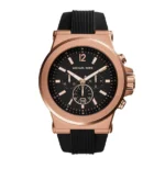 michael kors mk8184 montre homme cadran noir or rose face