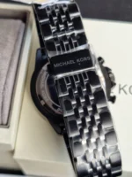 michael kors mk8750 montre homme bracelet acier noir detail