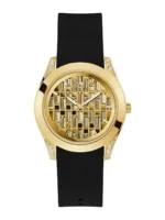 Montre femme GUESS GW0109L1 Clarity dorée avec cadran à cristaux baguette